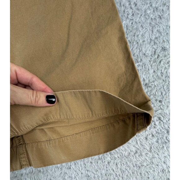 J. Crew Womens Khaki Button Front Mini Skirt Size 0 Y2K Classic NWT Cotton - Picture 5 of 9